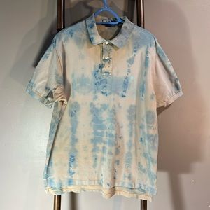 Ralph Lauren men Large 100% cotton artisan dyed.  One of a kind! Polo